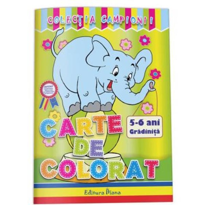 Carte de colorat 5-6 ani (colectia Campionii)