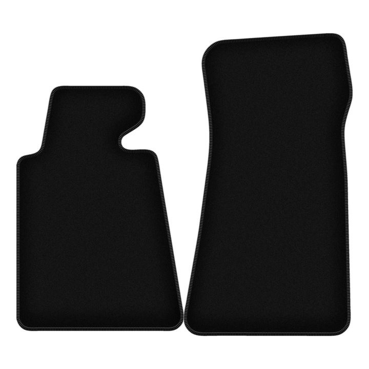 BASIC szett első autószőnyeg, 2 db, autószőnyeg, ehhez:: BMW 7 E32 (1986-1994) LONG fekete