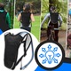 Хидратираща раница RETOO ActiveFit 2L, резервоар за вода със силиконова тръба, лек и дишащ полиестерен материал, 4 отделения, регулируеми презрамки, идеален за колоездене, бягане, туризъм, къмпинг, 45x23x1,5 см, черен