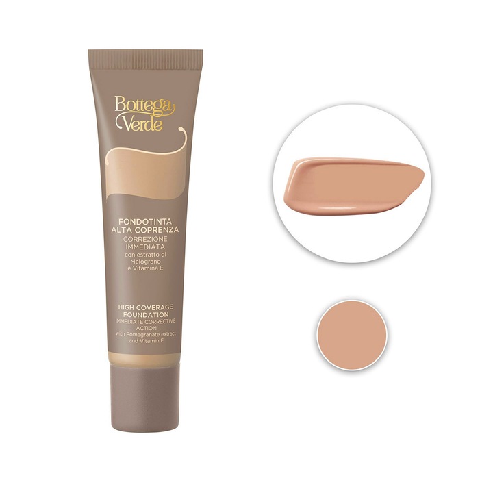 Fond de ten, corector, cu extract de rodie si vitamina E, aluna, 30 ML, Bottega Verde