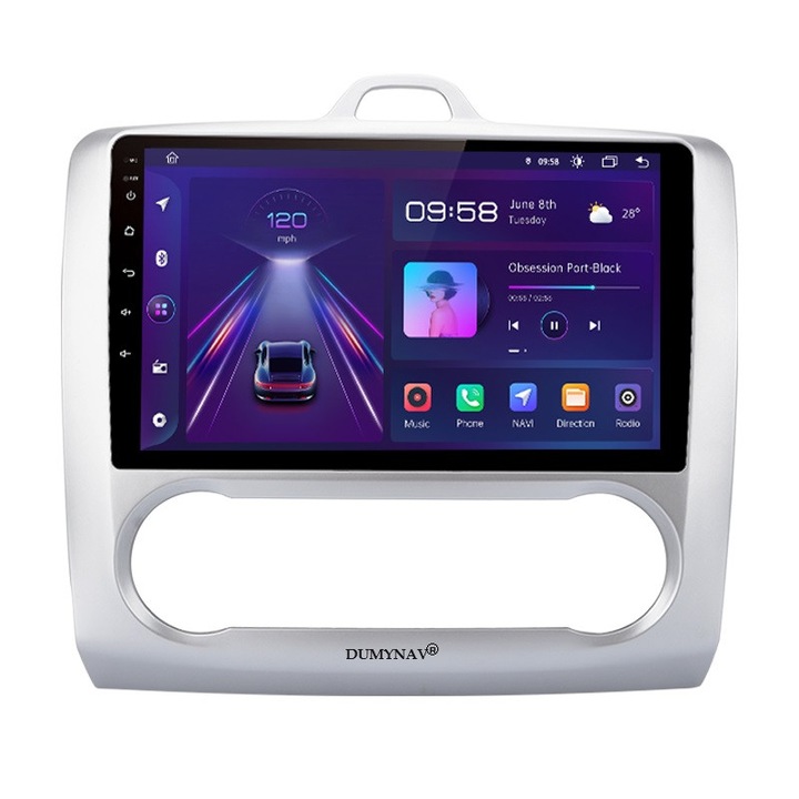Navigatie android 12 Ford Focus 2-2004-2011 32Gb memorie interna 2Grm