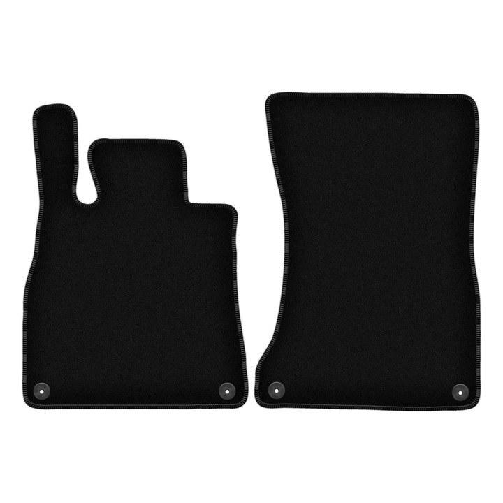 BASIC készlet első autószőnyeg, 2 db, autószőnyeg, ehhez:: Mercedes S W222 (2013-2020) szedán fekete