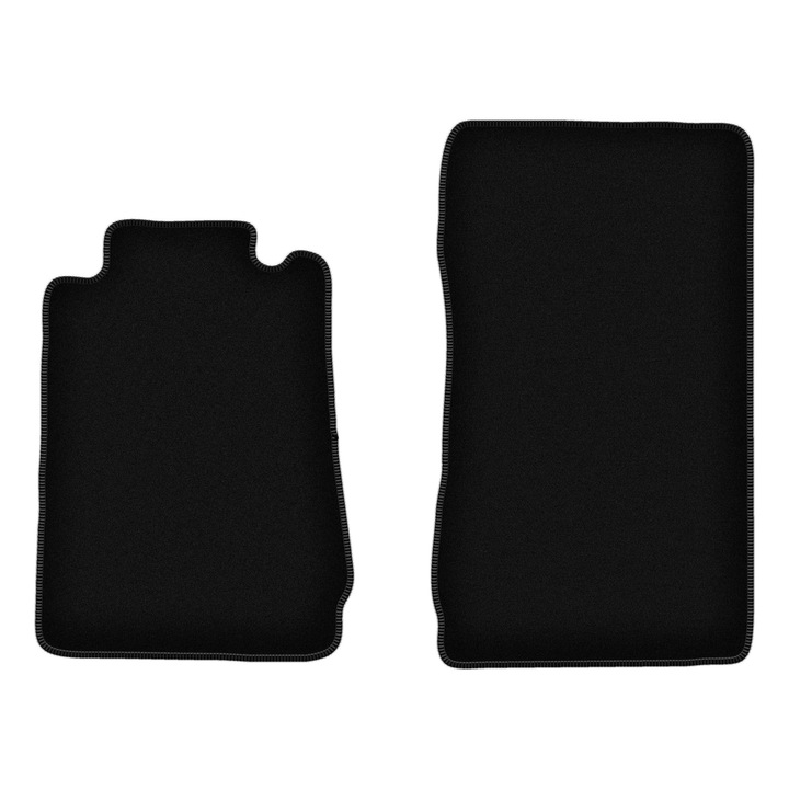 BASIC készlet első autószőnyeg, 2 db, autószőnyeg, ehhez:: Mercedes SLK R170 (1996-2004) kabrió fekete