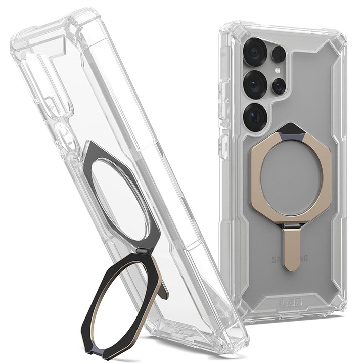 Husa Protectie pentru Samsung Galaxy S25 Ultra, M33, Lexgard, Transparent Titanium