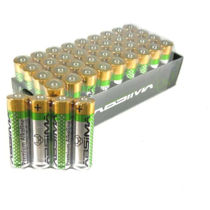 Set Baterii Alkaline 1.5V AA Industriale Absima - 40 buc