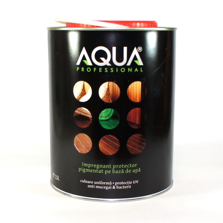 Impregnant protector pe baza de apa pentru lemn AQUA AQBA10/C21 culoare nuc inchis 2.5 l
