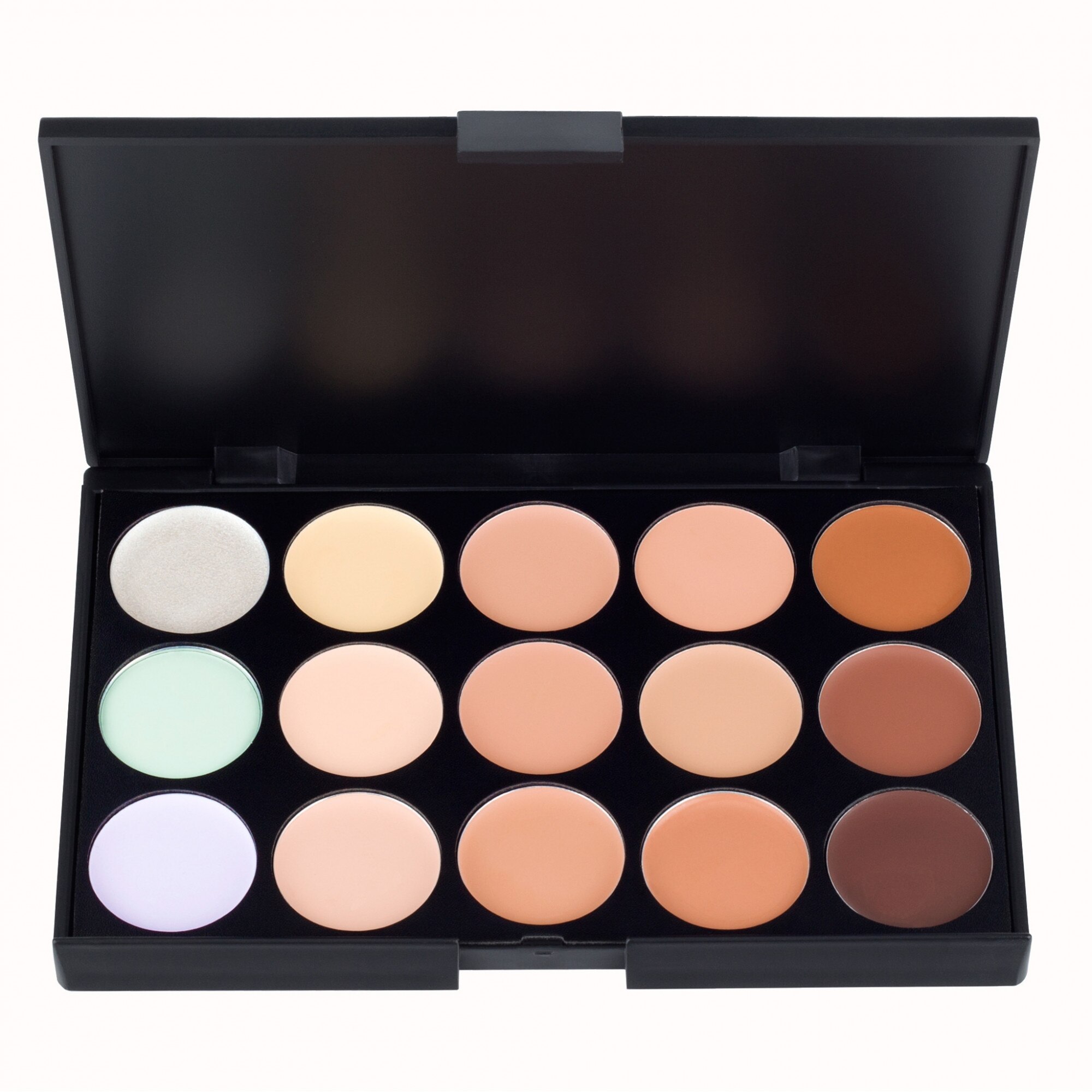 Paleta camuflaj 15 nuante Corector Concealer Iluminator Fraulein38, 01