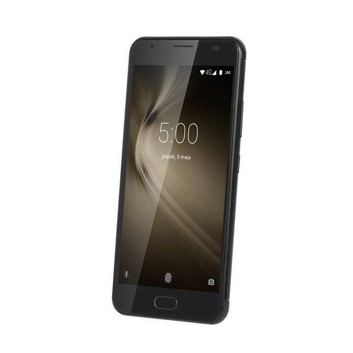 Telefon mobil, Kruger&Matz, LIVE 5+, Dual SIM, 64GB, 4GB RAM, Negru
