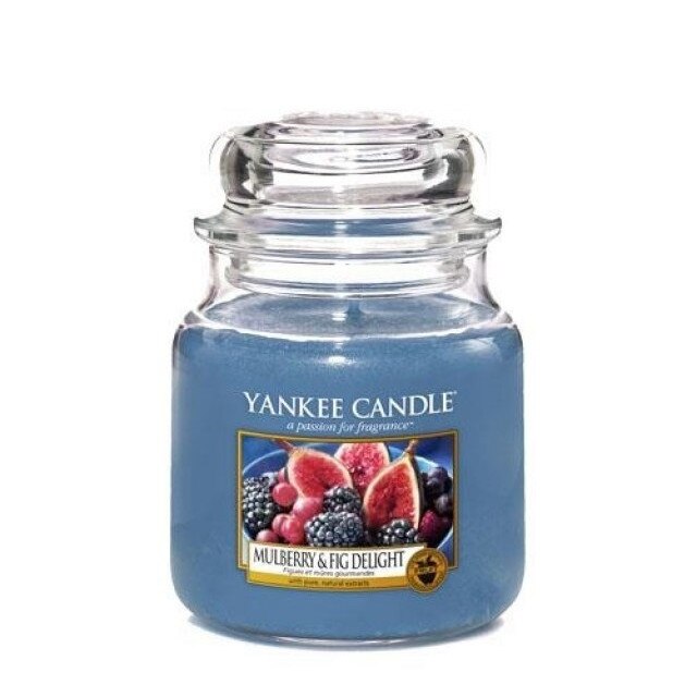 Lumanare Parfumata Borcan Mediu Mulberry & Fig Delight, Yankee Candle