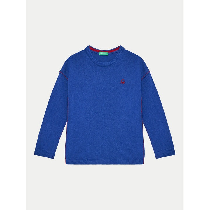 Pulover baieti, United Colors Of Benetton, 304280498, Acril/Viscoza, Albastru, Albastru