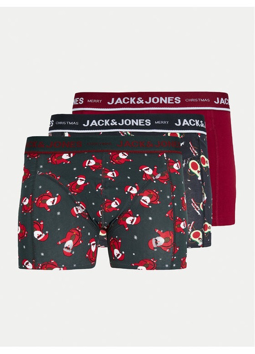 Комплект от 3 мъжки боксерки, Jack and Jones, 304368417, Памук, Многоцветен, Многоцветен