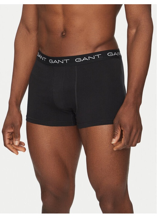 Set 5 boxeri barbati, Gant, 305366757, Bumbac, Negru, Negru