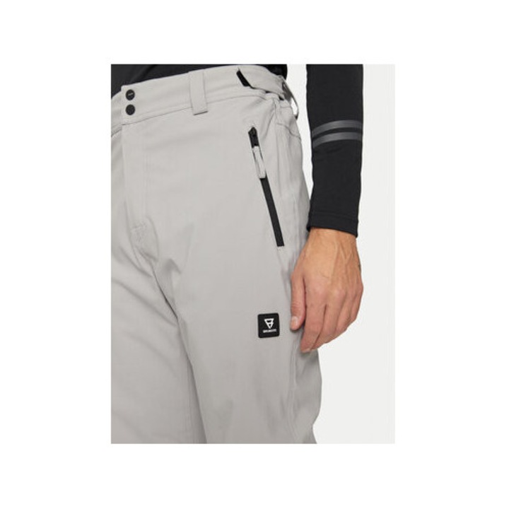 Pantaloni ski barbati, Brunotti, 304208973, Poliester reciclat, L INTL, Gri