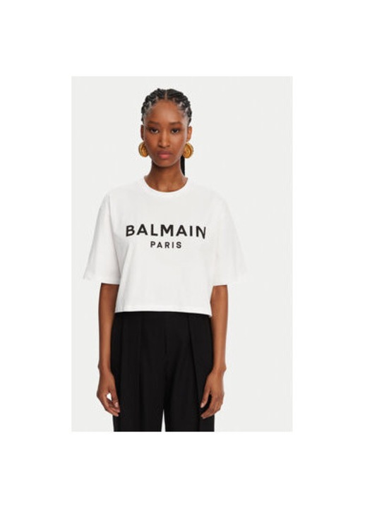 Női pólók, Balmain, 305313256, Pamut, M INTL, Fehér