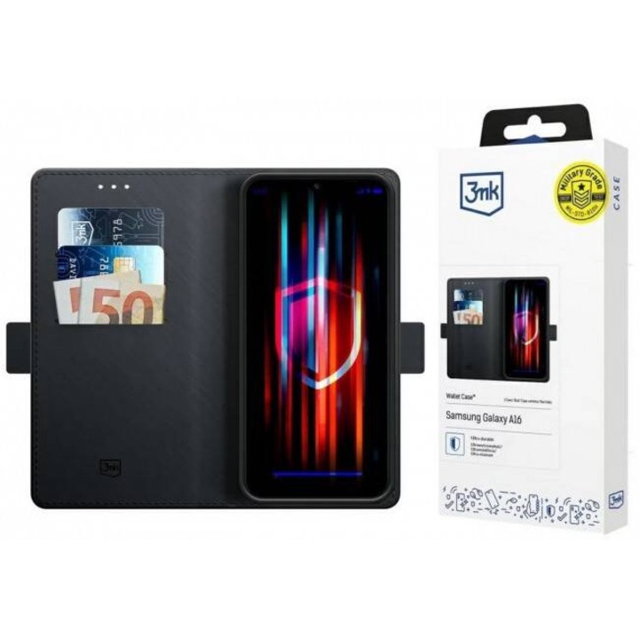 Husa Flip 3MK pentru Telefon, Silicon, Negru, Google Pixel 9A