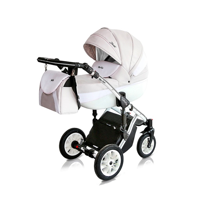 Бебешка количка, Milu Kids, Starlet premium 2в1, Розова