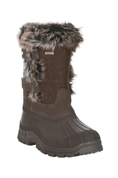 Trespass, Cizme de iarna impermeabile cu garnituri de blana sintetica Brace Trespass, Cizme de iarna impermeabile cu garnituri de blana sintetica Brace