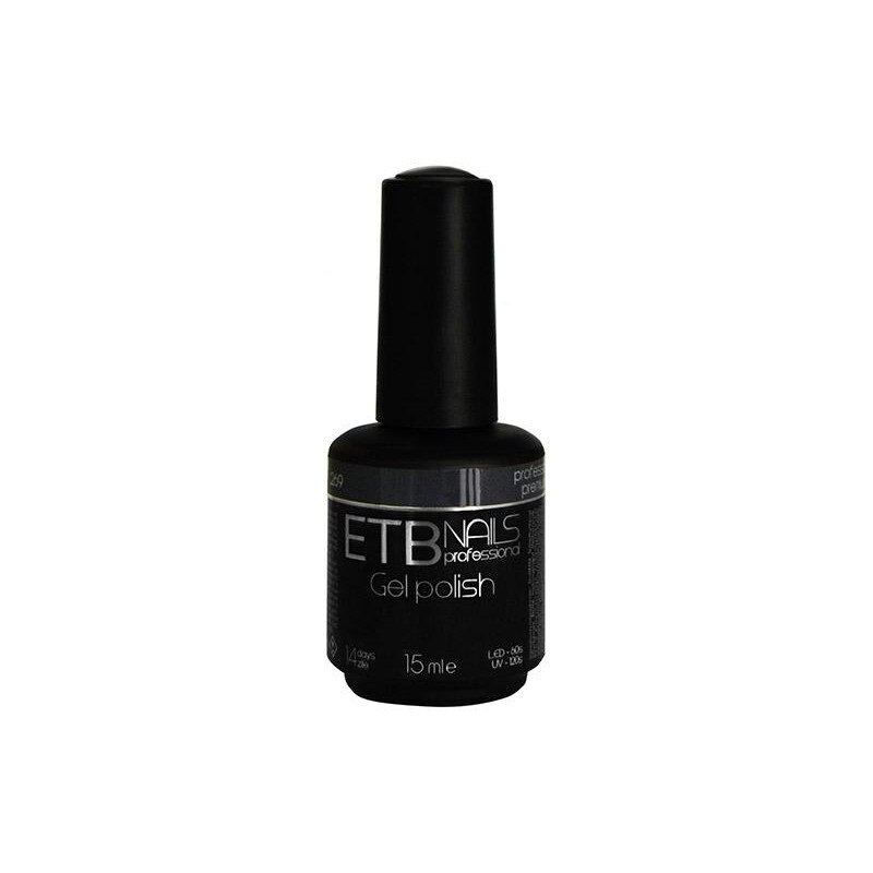 Gel de unghii permanent ETB Nails Gel Polish Smokey Grey 15ml