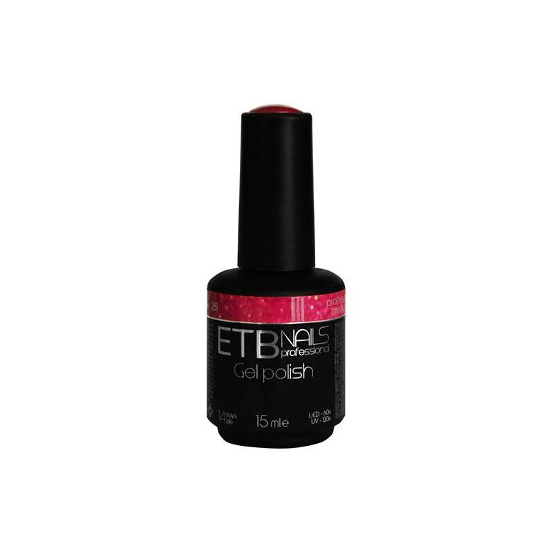 Gel de unghii permanent ETB Nails Gel Polish Sparkling Pink 15ml