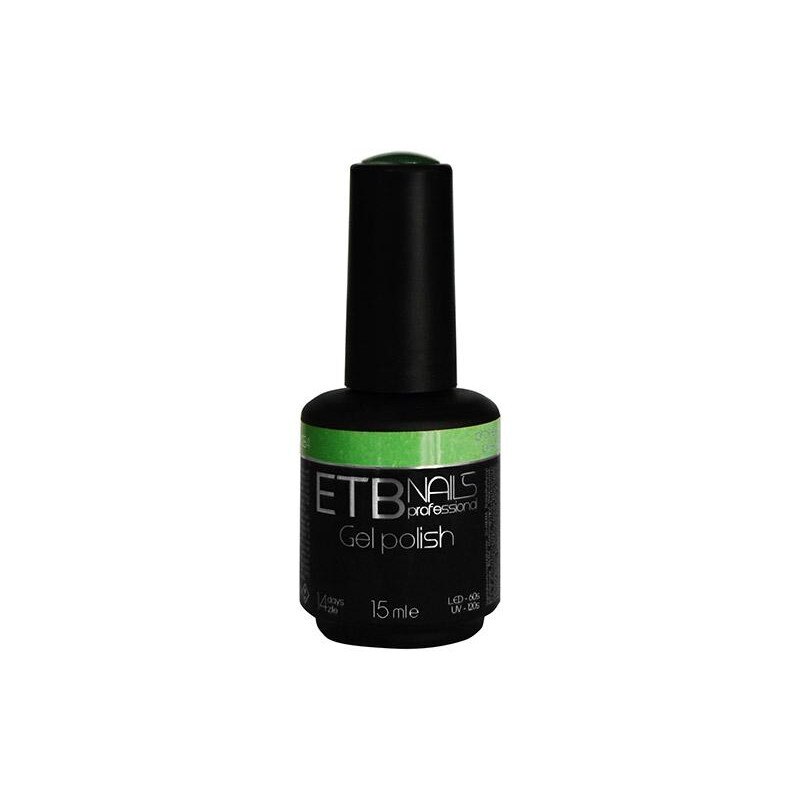 Gel de unghii permanent ETB Nails Gel Polish Green Glam 15ml