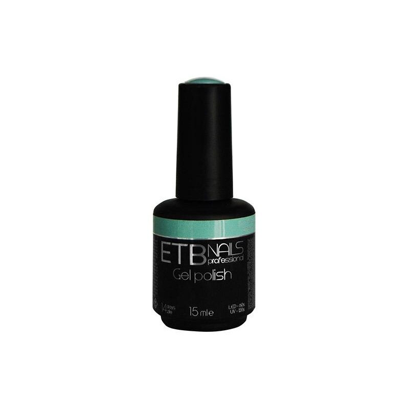 Gel de unghii permanent ETB Nails Gel Polish Cyan 15ml
