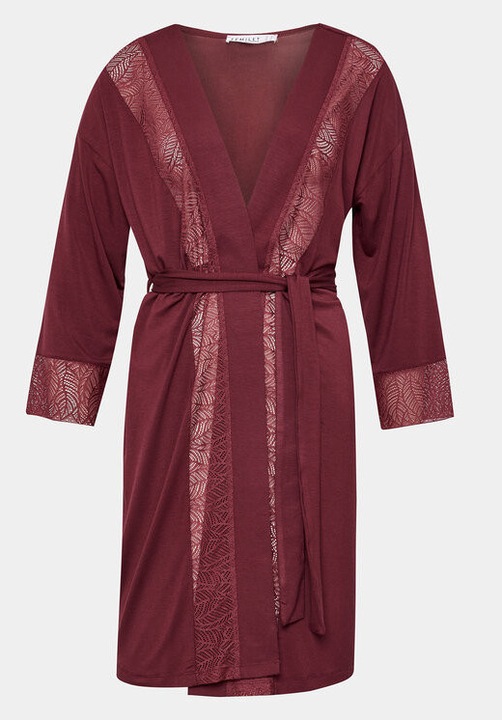 Дамски халат, Femilet, 303152253, Вискоза, Червен, Червен