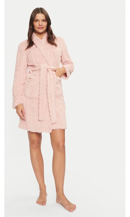 Дамски халат, Selmark, 304524950, Полиестер, Розов, Розово