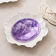 Ametiszt ovális amulett kő, természetes, 6x4cm, relaxációhoz és meditációhoz