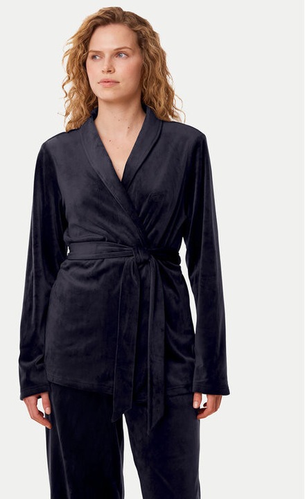 Дамски халат, Triumph, 304534058, Полиестер, Син, Син, 40