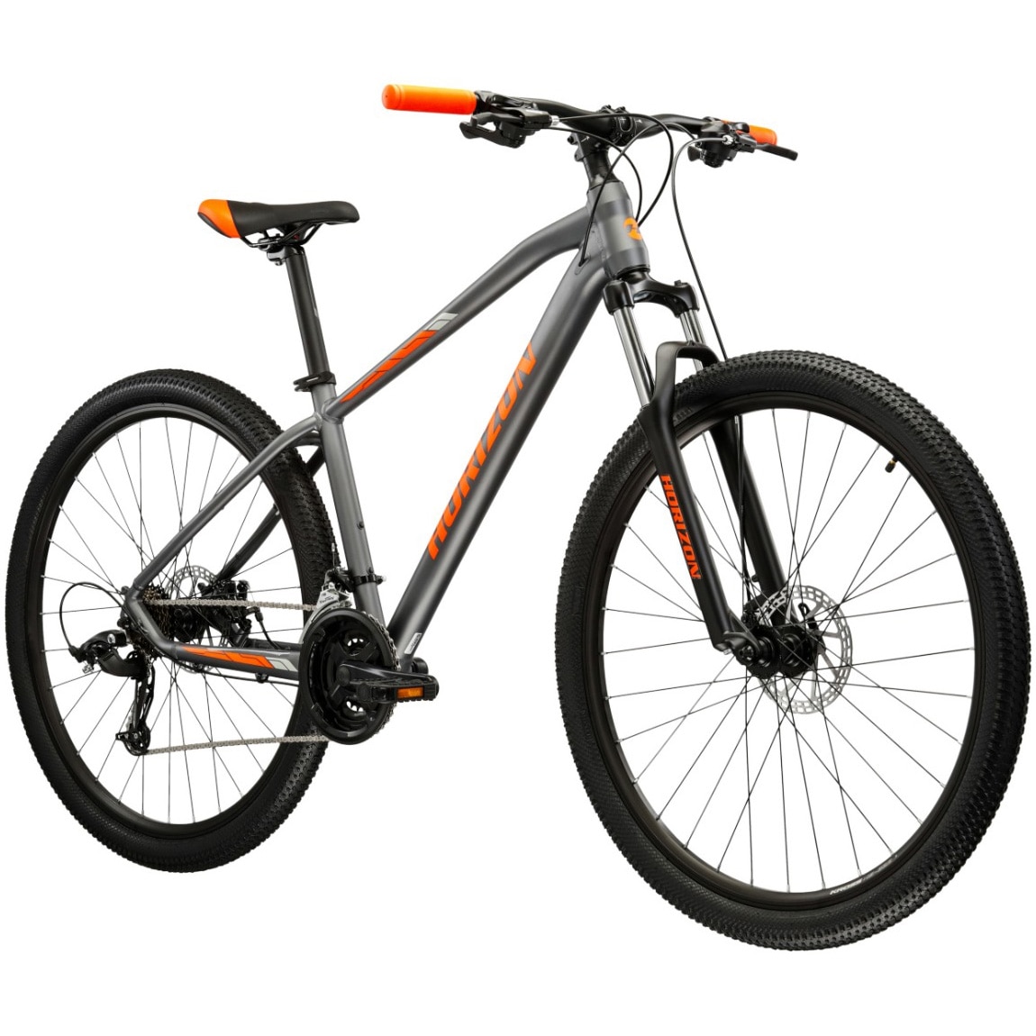 Bicicleta MTB Horizon Eclipse Roti 29" marime M(17"), 21 Viteze, Frane Disc Mecanice, Culoare Gry-Orange