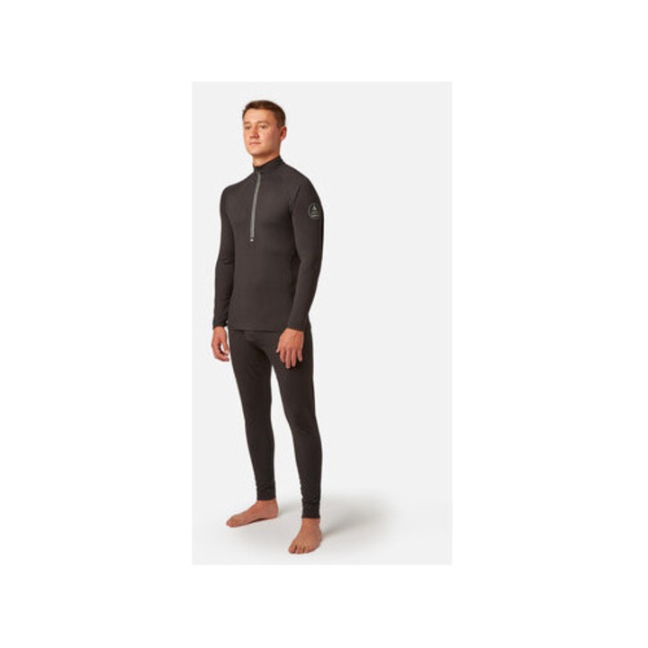 Мъжки термо суитшърт, Surfanic, 209692594, Полиестер, Черен, Черен