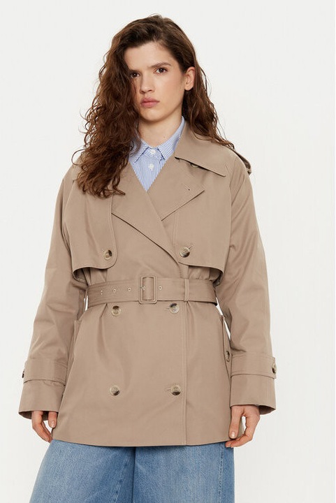 Trench dama, Joop, 305182982, Bumbac/Poliester, Bej, Bej