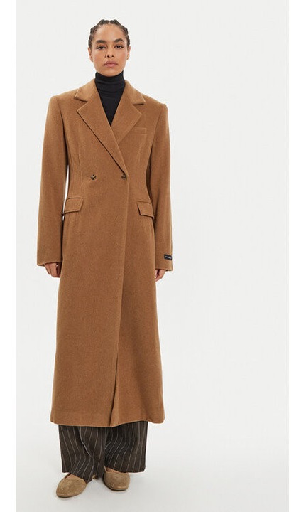 Palton dama, Birgitte Herskind, 304550447, Lana/Poliester reciclat, Maro, Maro