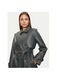 Trench dama, Vero Moda, 304509384, Piele ecologica, Gri, Gri