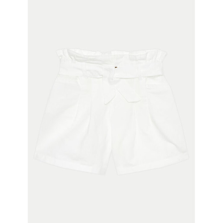 Pantaloni scurti fete, United Colors Of Benetton, 303817619, In/Bumbac, Alb, Alb