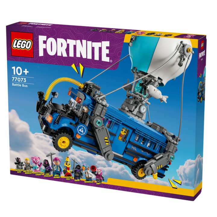 LEGO Fortnite - Battle Bus, 954 elem, 10+, 9 minifigura, Járművek, Akció és kaland