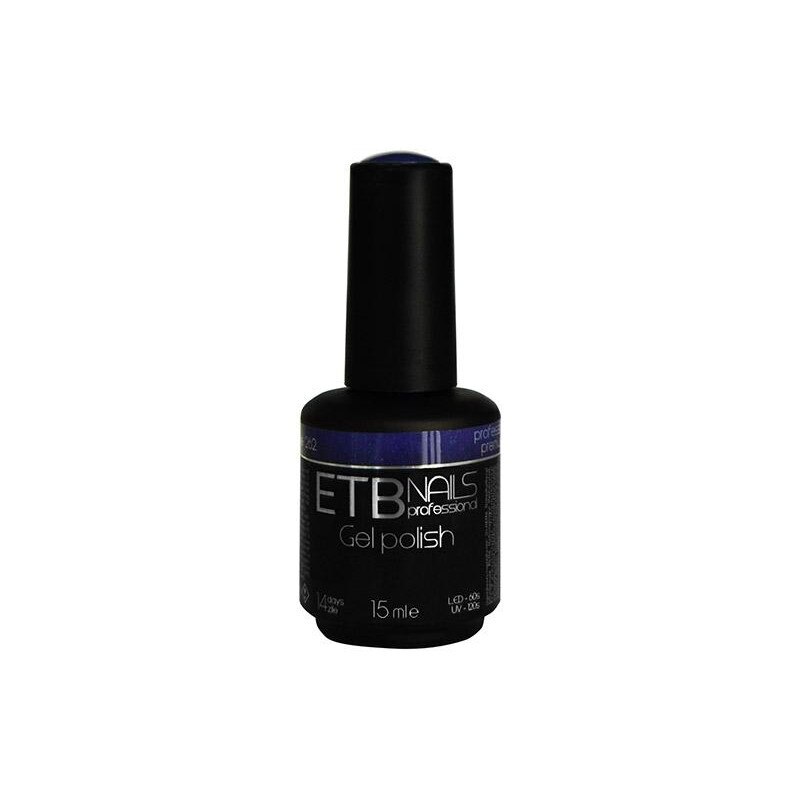 Gel de unghii permanent ETB Nails Gel Polish Radiant Blue 15ml
