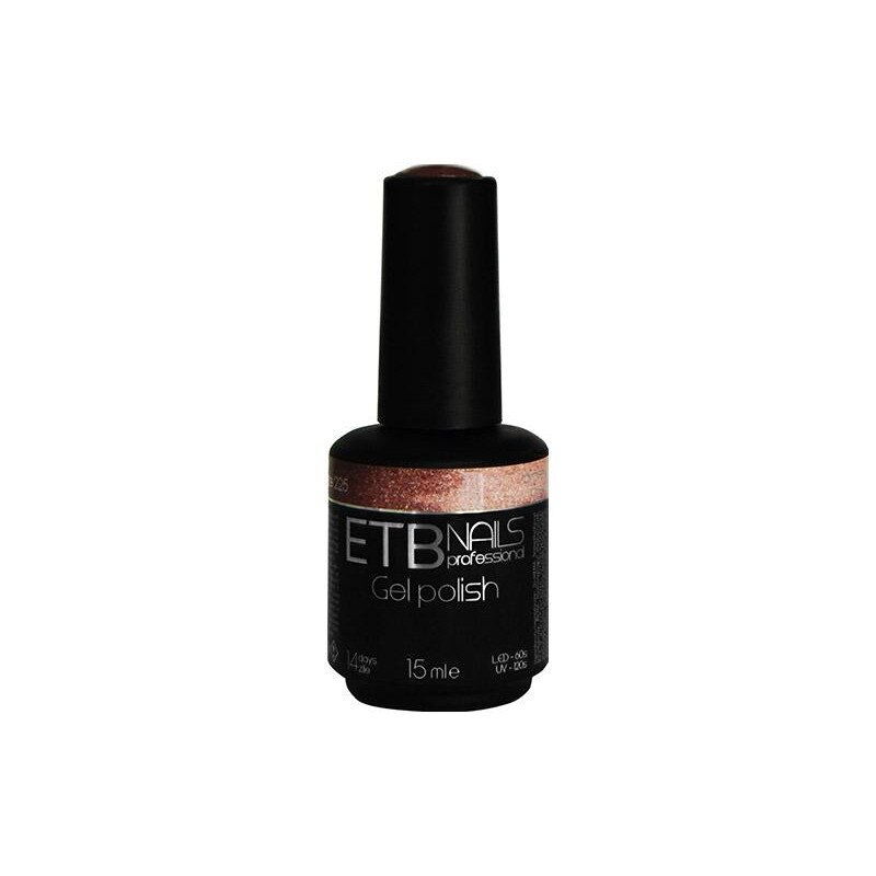 Gel de unghii permanent ETB Nails Gel Polish Light Bronze 15ml