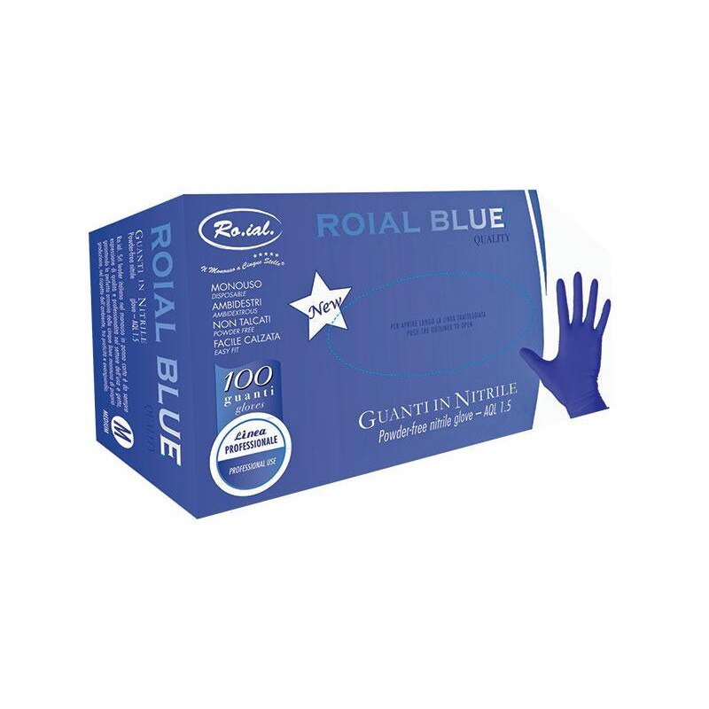 Manusi Nitril albastru M Eternal Disposable Set 100Buc