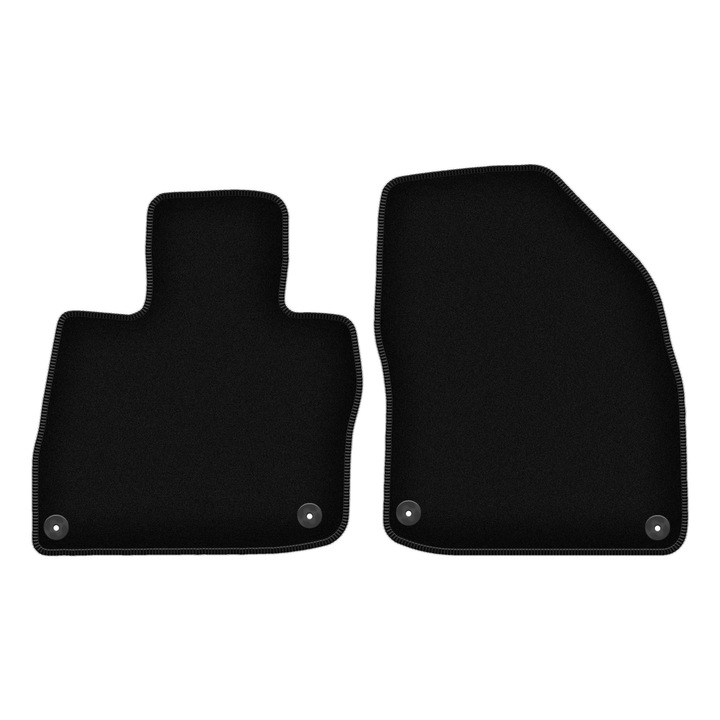 Set BASIC frontale covorase auto, 2 bucati, presuri auto, pentru:: Honda Civic VIII (UFO) (2006-2012) hatchback negru