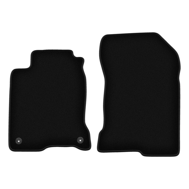 Set BASIC frontale covorase auto, 2 bucati, presuri auto, pentru:: Renault Laguna III (2007-2015) coupe negru