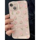 Husa silicon transparenta cu imprimeu lalele roz, Compatibila iPhone 14 Pro Max