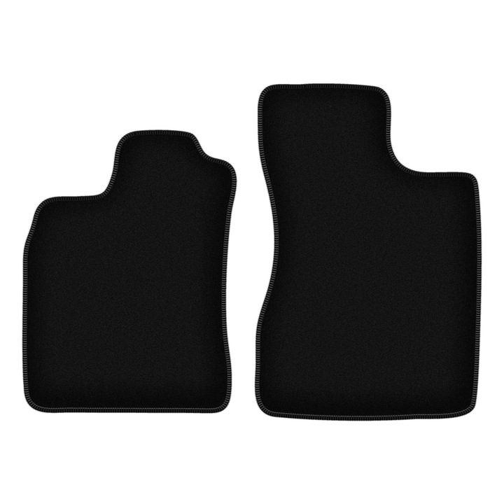 Set BASIC frontale covorase auto, 2 bucati, presuri auto, pentru:: Renault Twingo I (1993-2006) hatchback negru