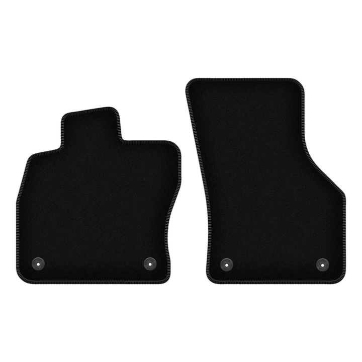 Set BASIC frontale covorase auto, 2 bucati, presuri auto, pentru:: Skoda Octavia IV A7 (2020-) sedan, break, varianta, liftback negru