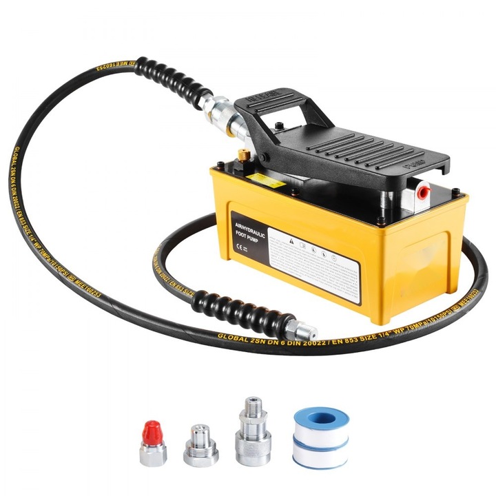 Pompa hidraulica, cu aer, presiune 689 bar, capacitate 1.6 litri, debit 340 L/min