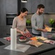 Set 3 Role Pungi de Vidat, Latkon®, 28x600 cm, Role Pungi de Vidat Gofrate, Reutilizabile, Lavabile, Fara BPA, Folie Profesionala, Plastic Multistrat, Compatibile Aparate de Vidat 30 cm, Pentru Depozitare Alimente, Congelare si Sous Vide, Transparent