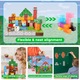 Mágneses építőkockák, 100 darabos mágneses építőkockák gyerekeknek, Montessori kreatív játékok 4 5 6 7 éveseknek