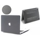 Твърд калъф за MacBook Pro 14 (2021–2025) серия M (M5/M4/M3/M2/M1 Pro Max) модели A3434 A2442 A2779 A2918 A2992 A3112 A3185 A3401, Защитен калъф с фин пясъчен ефект, Ултра тънък дизайн, Сив
