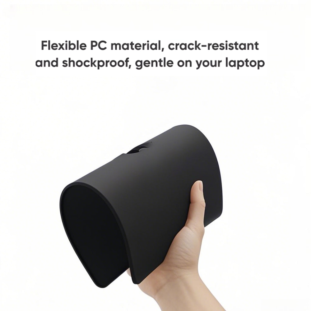 Carcasa Hard Shell pentru MacBook Air 13 (2022/2023/2024/2025) Seria M (M2 M3 M4) modele A2681 A3113 A3240 husa protectie cu efect de nisip fin design ultra subtire, Negru