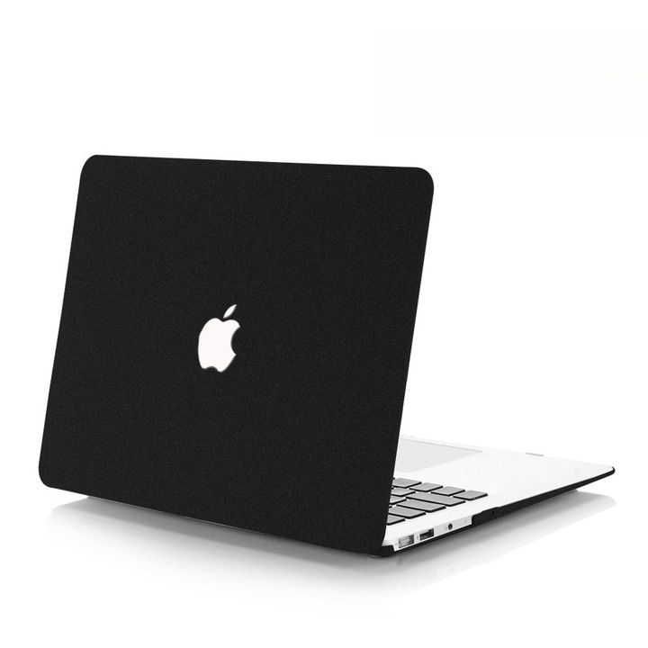 Carcasa Hard Shell pentru MacBook Pro 16 (2021/2022/2023/2024) M Series (M4/M3/M2/M1 Pro Max) (A3403/A3186/A2991/A2780/A2485), husa protectie cu efect de nisip fin design ultra subtire, Negru
